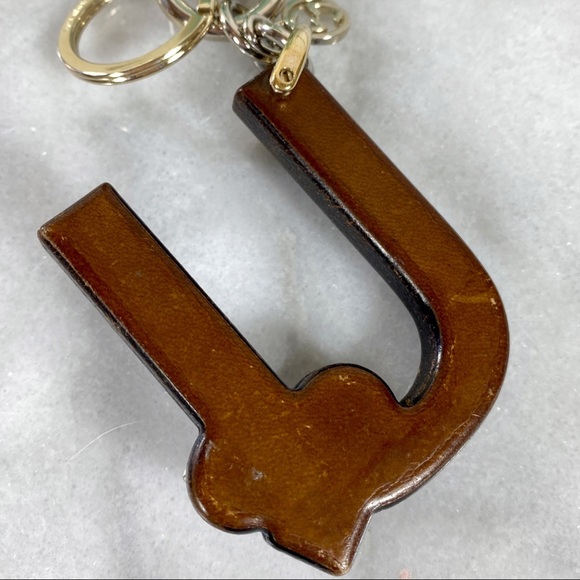 Gucci Alphabet Letter “U” Wooden & Crystal Bag Charm/Keychain - Picture 7 of 10